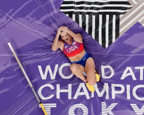 The American vaulter claims third straight world vaulting gold in thrilling Tokyo showdown
