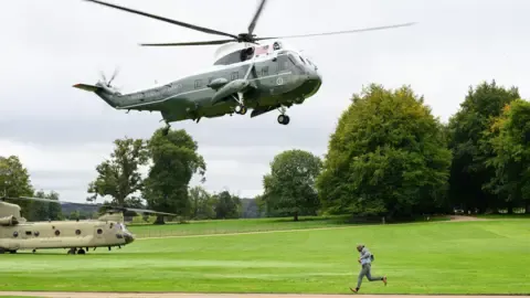 Trump Diverted and Compelled to Change Helicopters En Route to Stansted